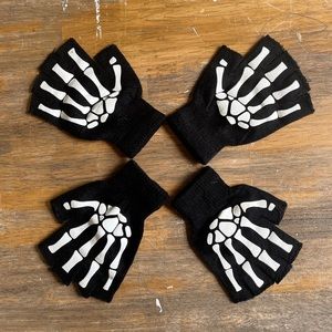 Fingerless Skeleton Gloves